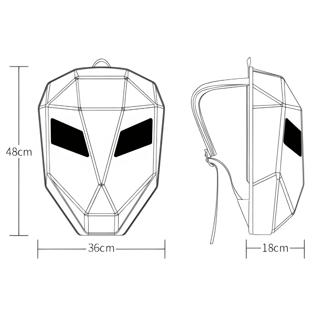 LED Pixel Lighting Backpack