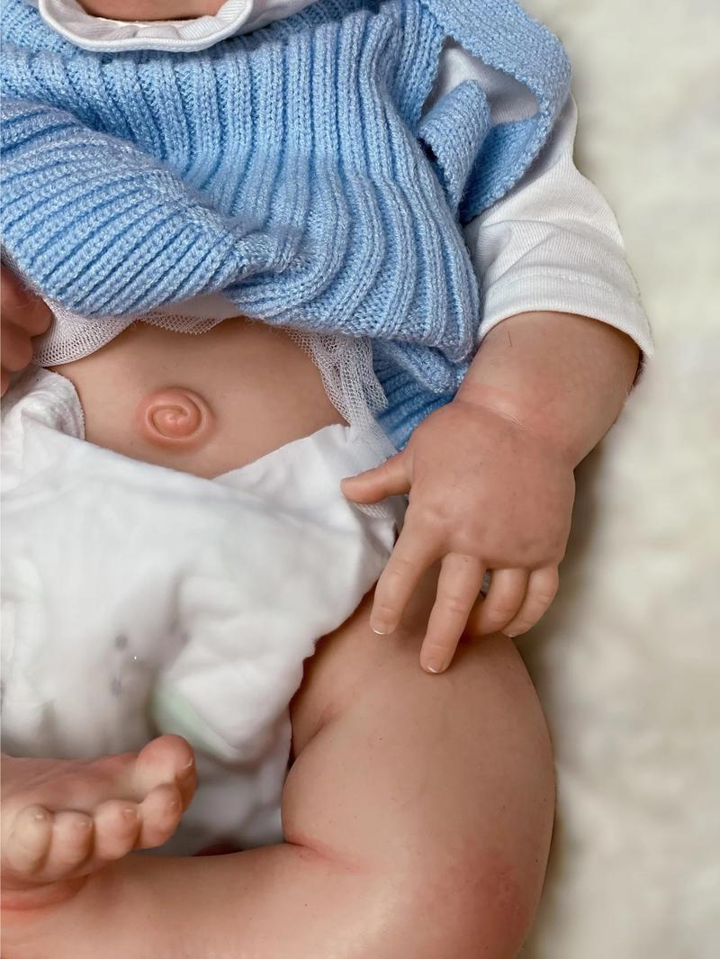 Reborn Baby Doll 22"/55 cm Full Body Soft Silicone Sleeping Reborn Baby Girl Realistic Newborn Doll with Certificate & Accessories Perfect Christmas & Birthday Gift Collector's Item