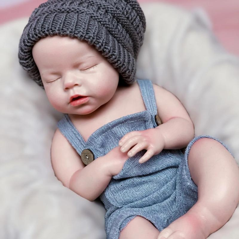 Reborn Baby Doll 22"/55 cm Full Body Soft Silicone Sleeping Reborn Baby Girl Realistic Newborn Doll with Certificate & Accessories Perfect Christmas & Birthday Gift Collector's Item