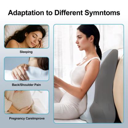 Ergonomic Memory Foam Pillow for Neck Back and Legs Support with Removable Washable Cover Ideal for Face Down Reading and Relaxation