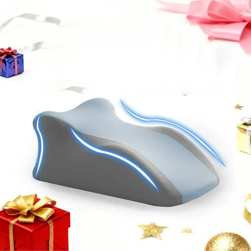 Ergonomic Memory Foam Pillow for Neck Back and Legs Support with Removable Washable Cover Ideal for Face Down Reading and Relaxation