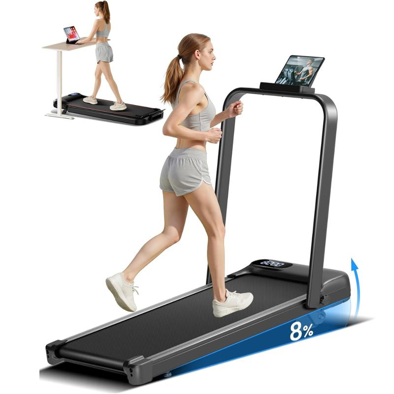 Under Desk Treadmill, High Definition Big Screen Walking Pad for Home Small, 2.5 HP Quiet Brushless, 300 LBS Capacity