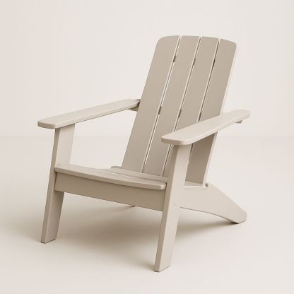 Adirondack Gartenstuhl Kunststoff Beige 90x75x90 cm