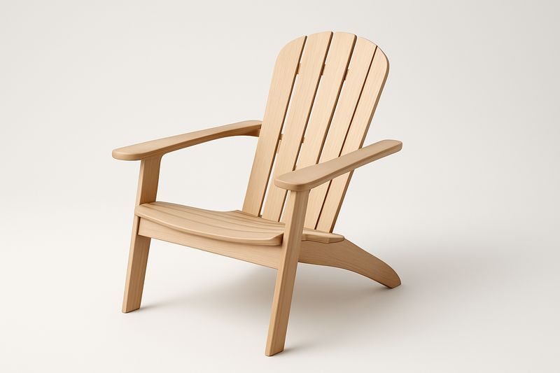 Adirondack Gartenstuhl aus Eichenholz Natur