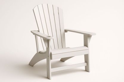 Adirondack Gartenstuhl Polyethylen Weiß 95cm Höhe