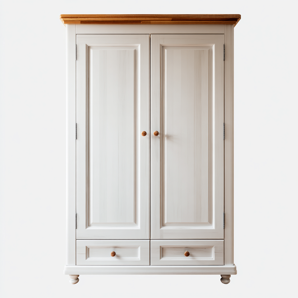 Meuble de rangement de cuisine - panneau bois 90x50x180 cm - blanc - bois clair - adapté pour cuisine - design moderne-Placidnest