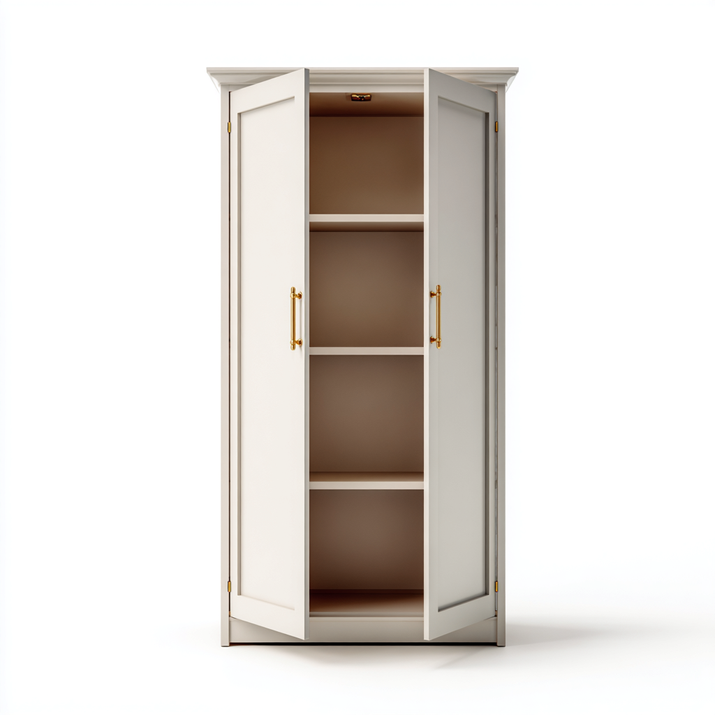 Rangement de salle de bain en bois 75x40x180 cm - blanc - design classique pour salle de bain-Placidnest