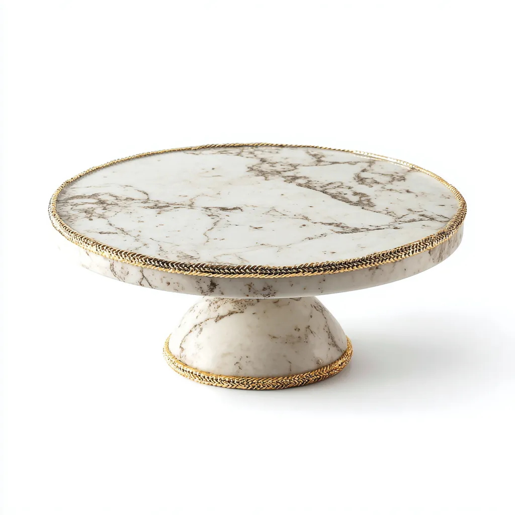 Table basse en marbre 50x50x28 cm - blanc veiné - or - pour salon - design luxueux décoratif-Placidnest