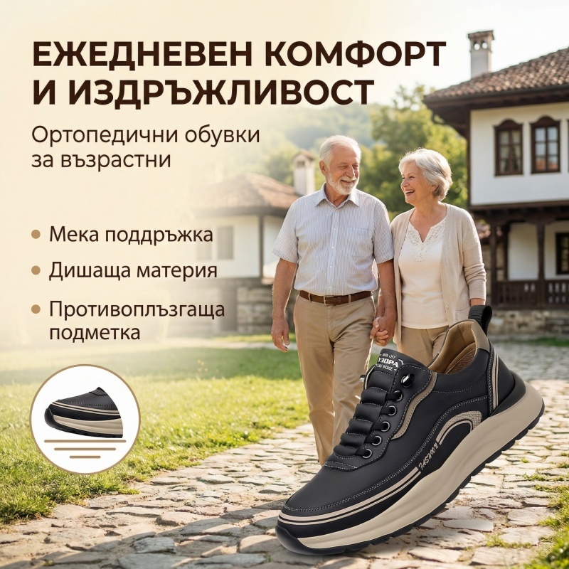 🐂【Стелки с изкуствен интелект】Произведено в САЩ✅ Висококачествена кожа + ръчно зашити - задължително за мъже🔴 Преносим подиатър