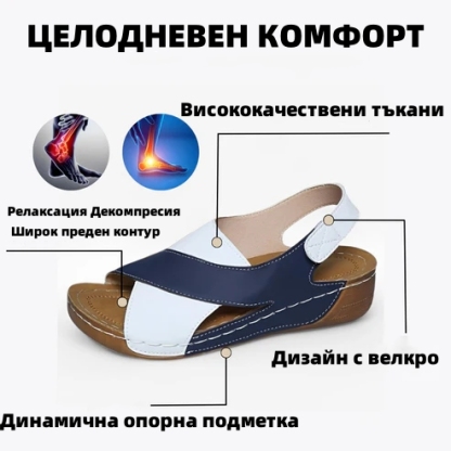 🐂【Висококачествена кожа】【⏰50% отстъпка днес - Не пропускайте!】✅Широк дизайн с пръсти + регулиране с велкро + здрава и неплъзгаща се подметка +🔴Многоточкова опора на свода