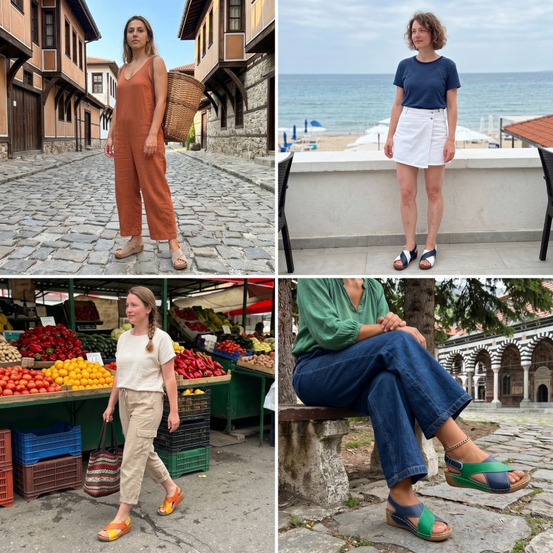 🐂【Висококачествена кожа】【⏰50% отстъпка днес - Не пропускайте!】✅Широк дизайн с пръсти + регулиране с велкро + здрава и неплъзгаща се подметка +🔴Многоточкова опора на свода