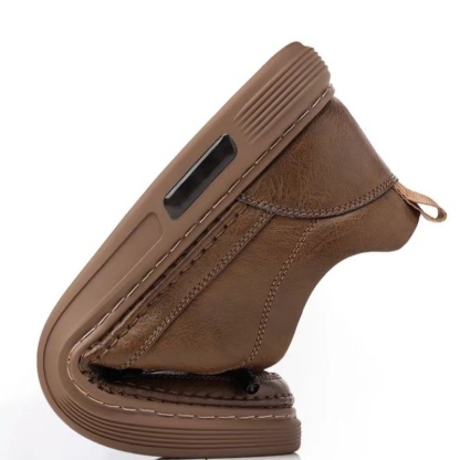 (🔥50% de desconto hoje - não perca) - Sapatos de pele italiana macios e confortáveis ​​(apoio no arco - alivia as dores nos pés)