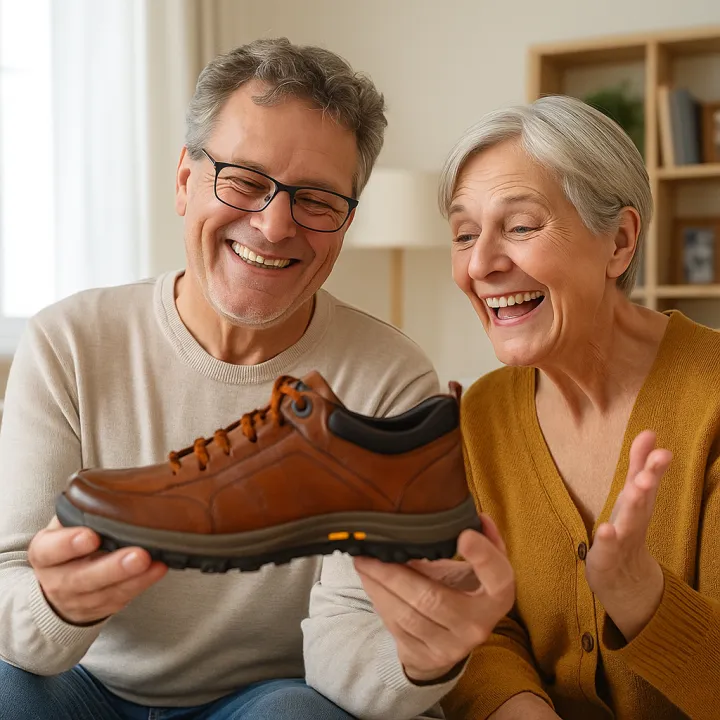 🐂【Произведено в САЩ】✅Висококачествена кожа + ръчно шити: Задължително за мъжете🔴Ортопедичен лекар