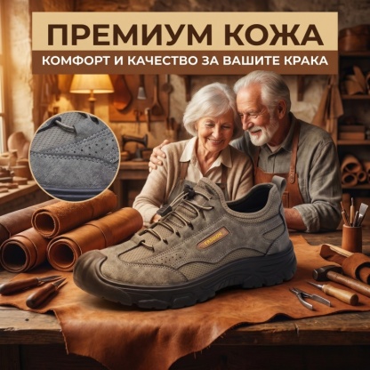 🐂【Висококачествена кожа】【⏰50% отстъпка днес - Не пропускайте!】✅Широк дизайн с пръсти + Здрава, неплъзгаща се подметка +🔴Поддръжка на свода