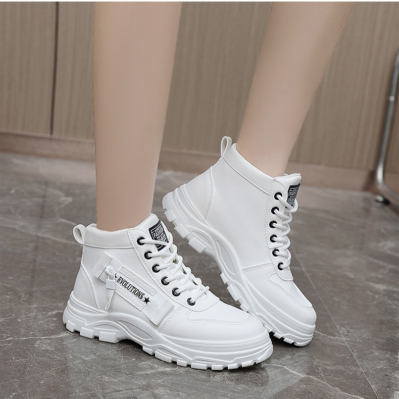 (🔥50% de descuento hoy - ¡no te lo pierdas!) ⏰- Zapatos casuales tipo martin de caña alta que combinan con todo y que mejoran la altura (soporte de arco: facilita caminar)