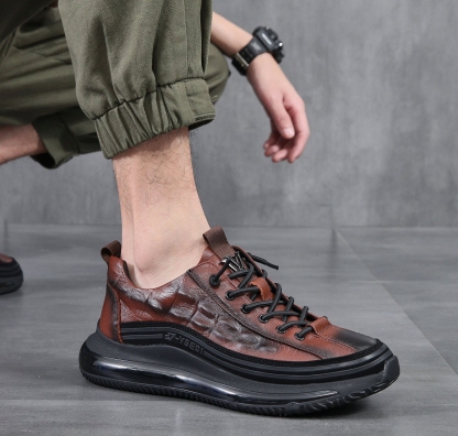 (🔥50% de descuento hoy - ¡no te lo pierdas!) - Zapatos de piel de cocodrilo de marca de lujo - caminar cómodo