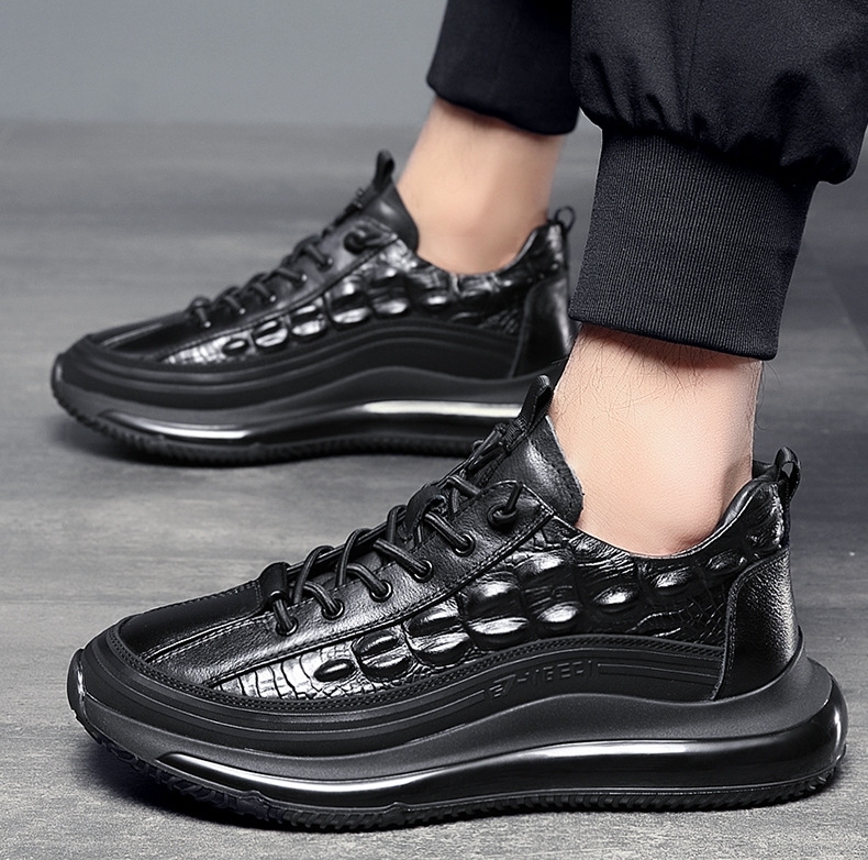 (🔥50% de descuento hoy - ¡no te lo pierdas!) - Zapatos de piel de cocodrilo de marca de lujo - caminar cómodo