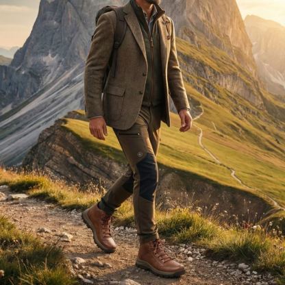 🐂【Интелигентна стелка】✅Премиум кожа + ръчно зашити - нещо, което трябва да имате за мъжете🔴Преносим подиатър🗽Произведено в САЩ