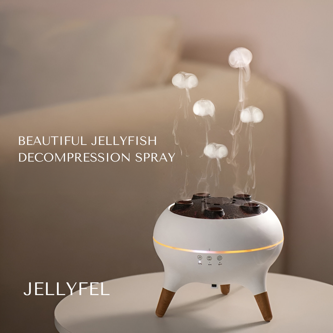 🏆 70K+ SOLD! – Almost Gone-⚡-2025 New Dynamic Jellyfish Air Humidifier & Jellyfish Essential Oil Diffuser for Home,Office, Yoga - 7 Color-Changing Lights ，Remote Control ，4H/8H Timer Setting, Auto Shut-Off 250ml