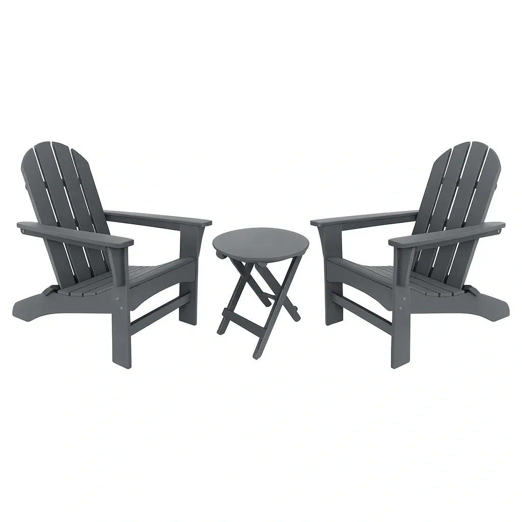 Siège d'extérieur,Ensemble de chaise Adirondack - CASA LUXE PRO