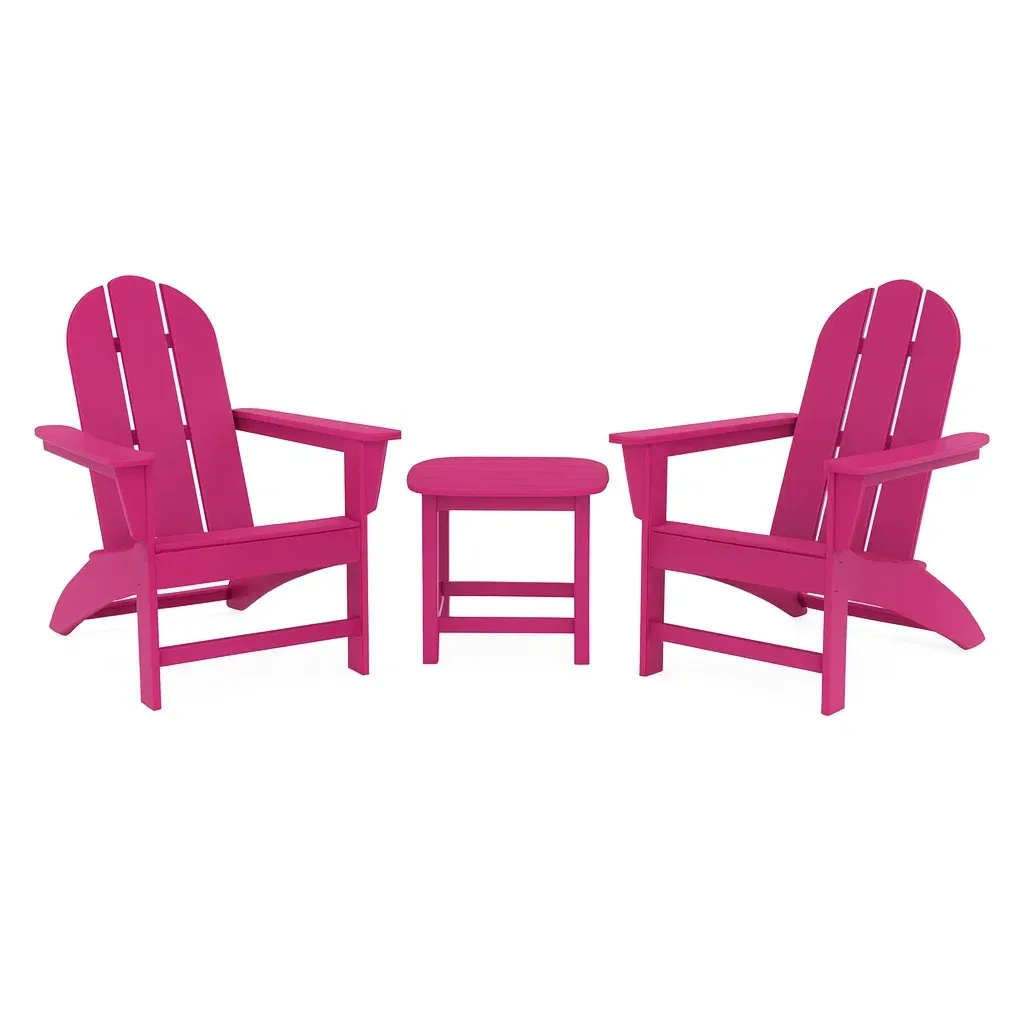 Siège d'extérieur,Ensemble de chaise Adirondack - CASA LUXE PRO