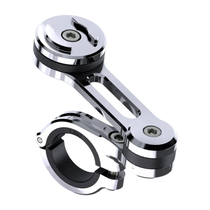 Motorcycle Phone Mount - Adjustable 360° Handlebar Holder for Smartphones