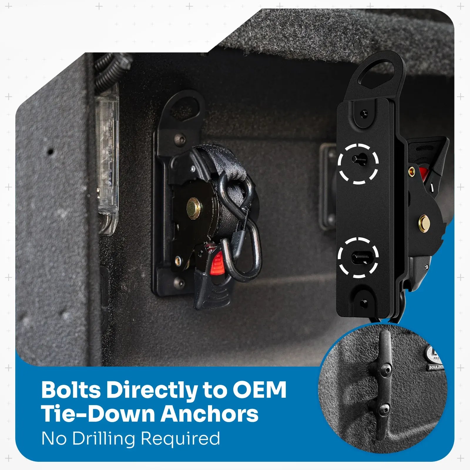 Integral Straps – Retractable Truck Bed Straps