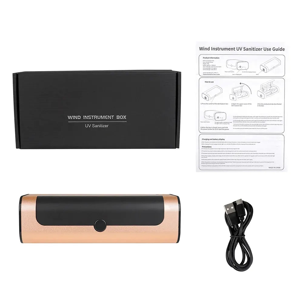 Wind instrument disinfection box