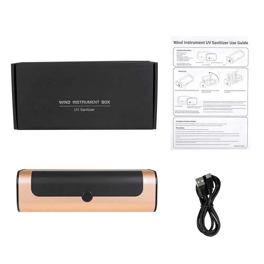 Wind instrument disinfection box