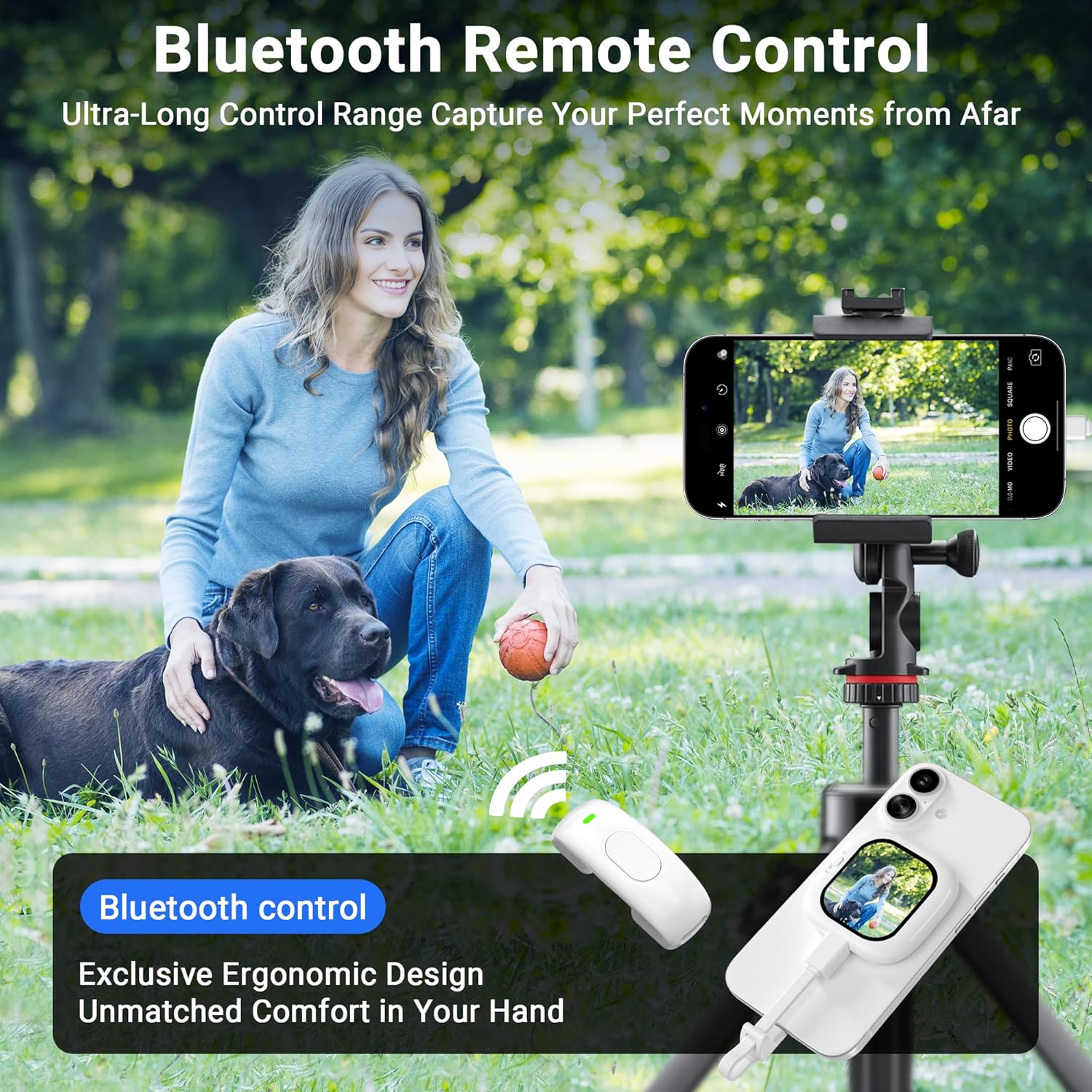 Mini Smartphone Vlog Selfie Monitor Screen — Clip-on Phone Holder Stand