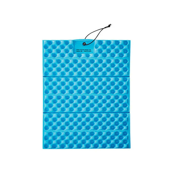 The camping chair cushion features an accordion-style design