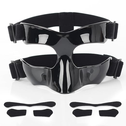 Nasal bone protector, padded and adjustable sports mask