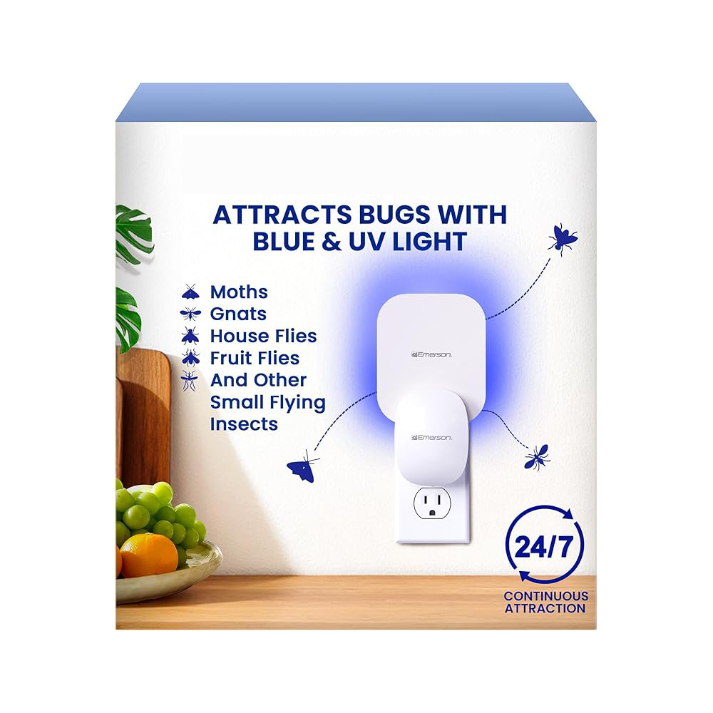 Electric insect catcher with UV light and LED decoration