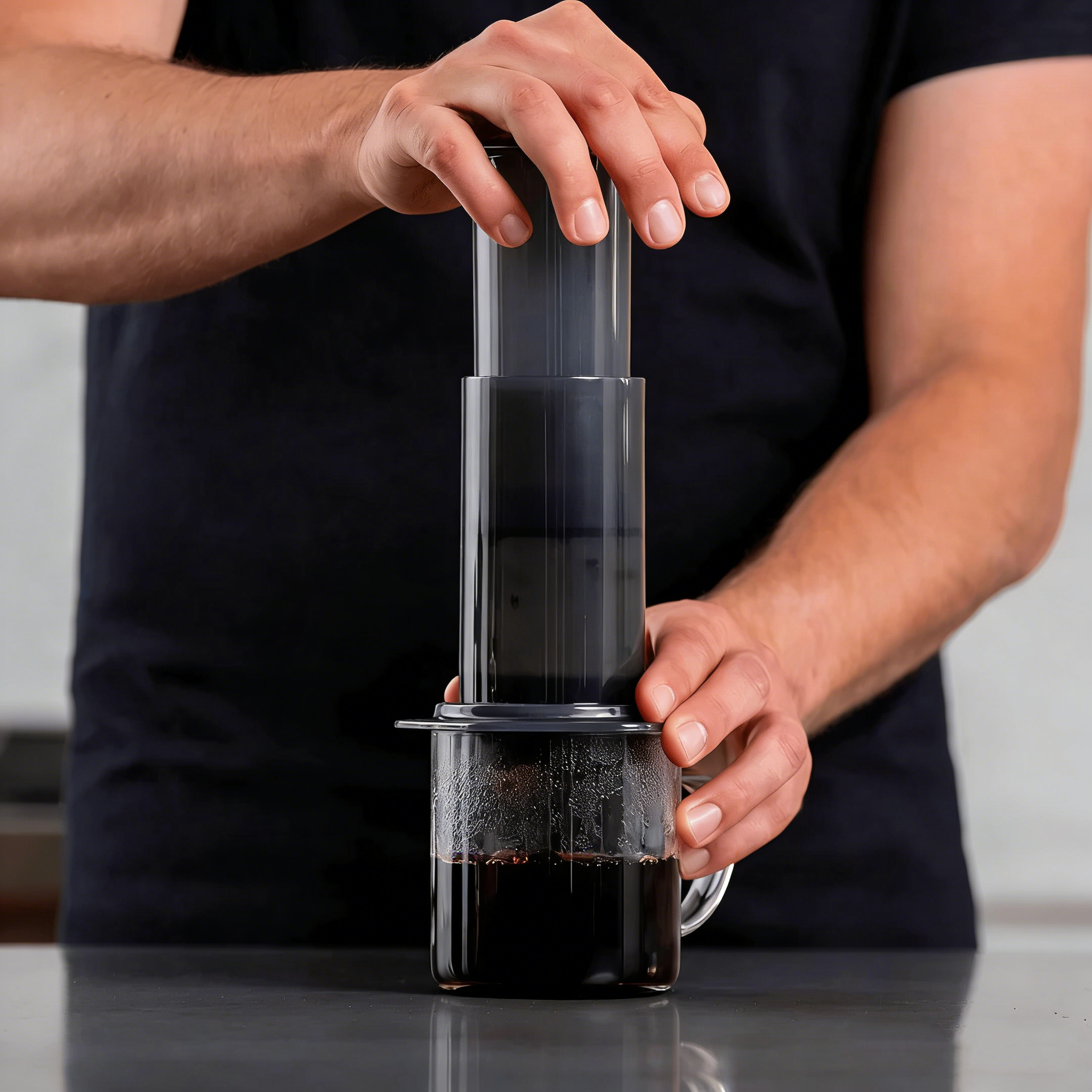 Coffee Press Machine - 3-in-1 French Press, Pour Over