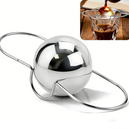 Espresso Cooling Ball – Stainless Steel Frozen Ice Rock for Coffee