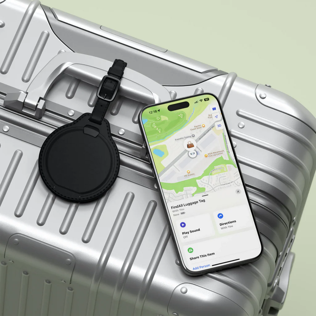 Vegan Leather Luggage Tag