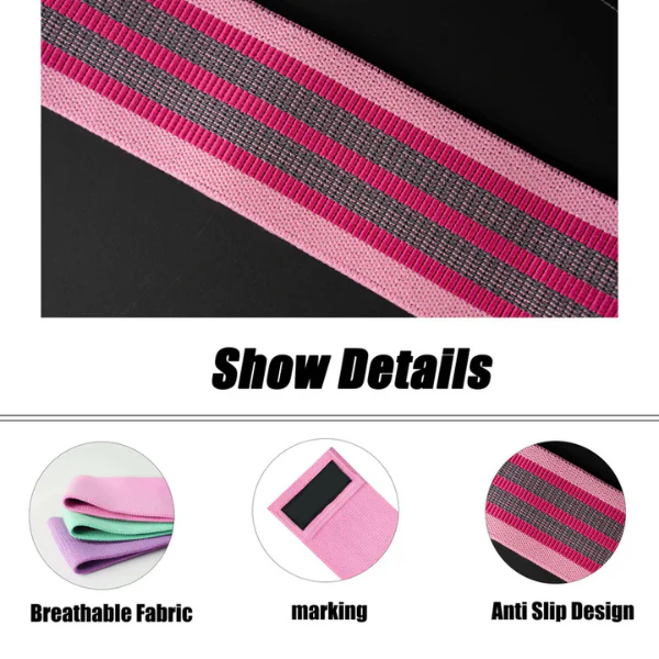 Hip resistance training band