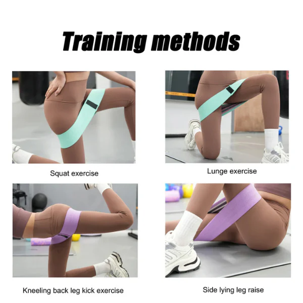 Hip resistance training band