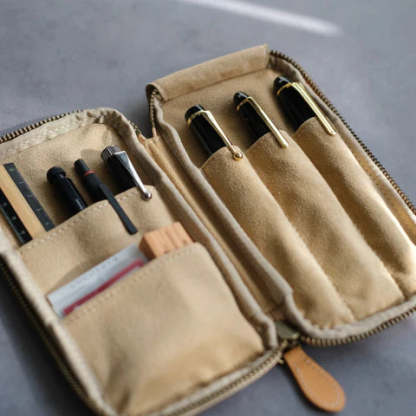 The pen case can be opened 180 degrees.