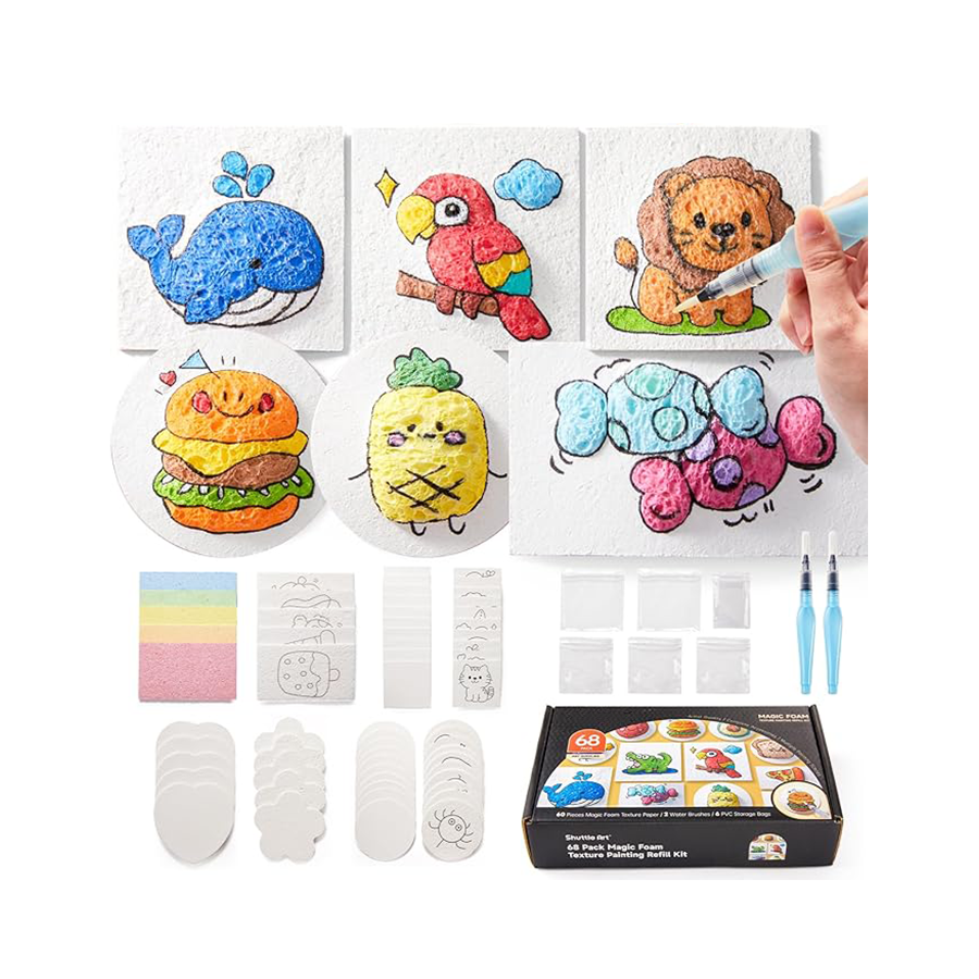 44 (68) Piece Magic Bubble Texture Painting Set