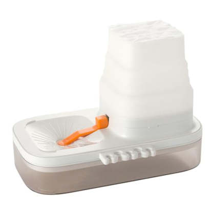 Portable Brush Washer – 5-Slot Silicone Paint Cleaner with Drain