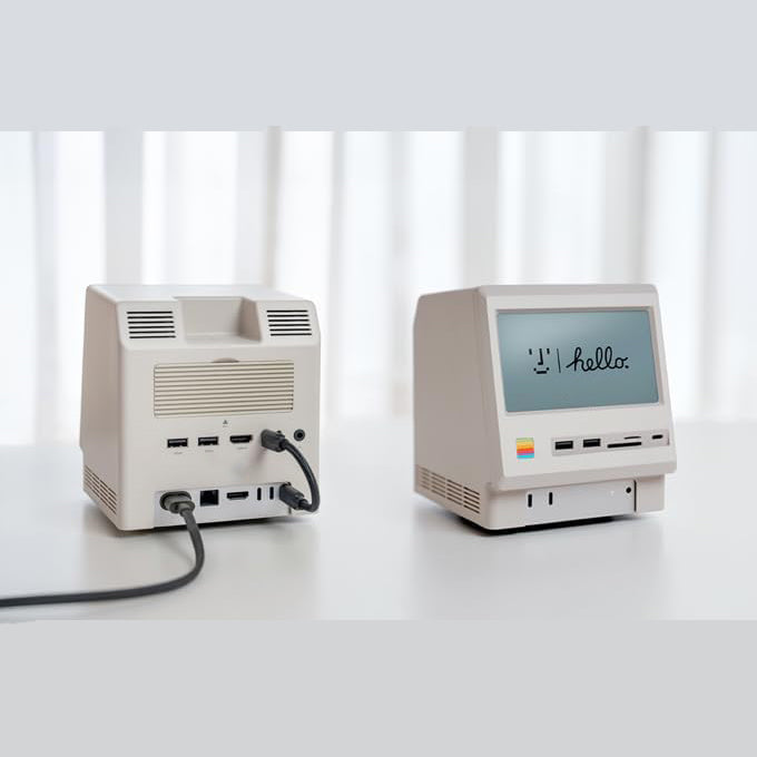 Hard Drive Enclosure with HD Display – Hub for Mac mini M4