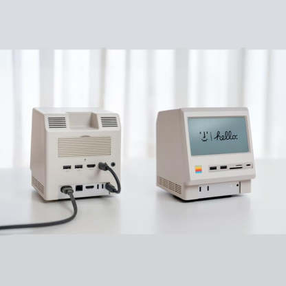 Hard Drive Enclosure with HD Display – Hub for Mac mini M4