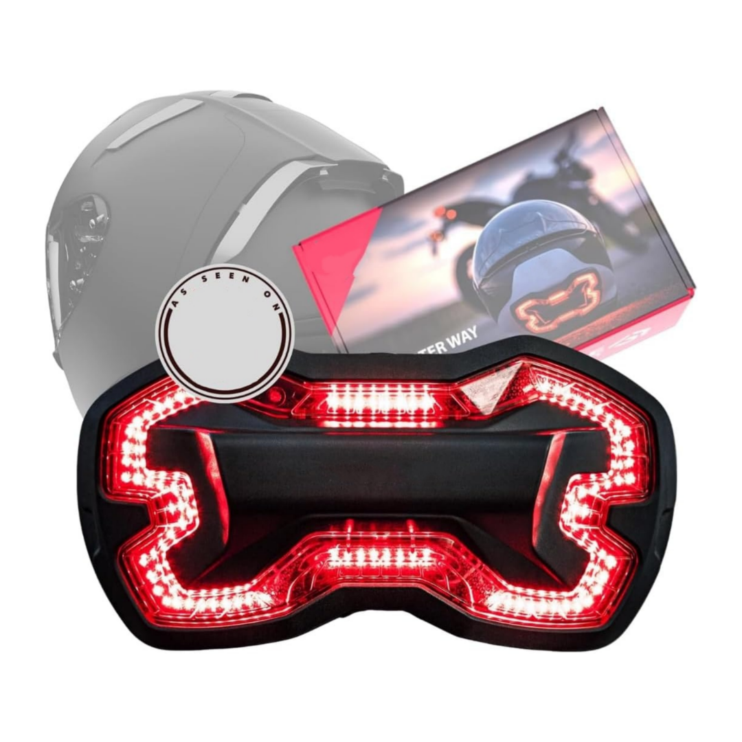 Brake free helmet light - Intelligent wireless motorcycle light