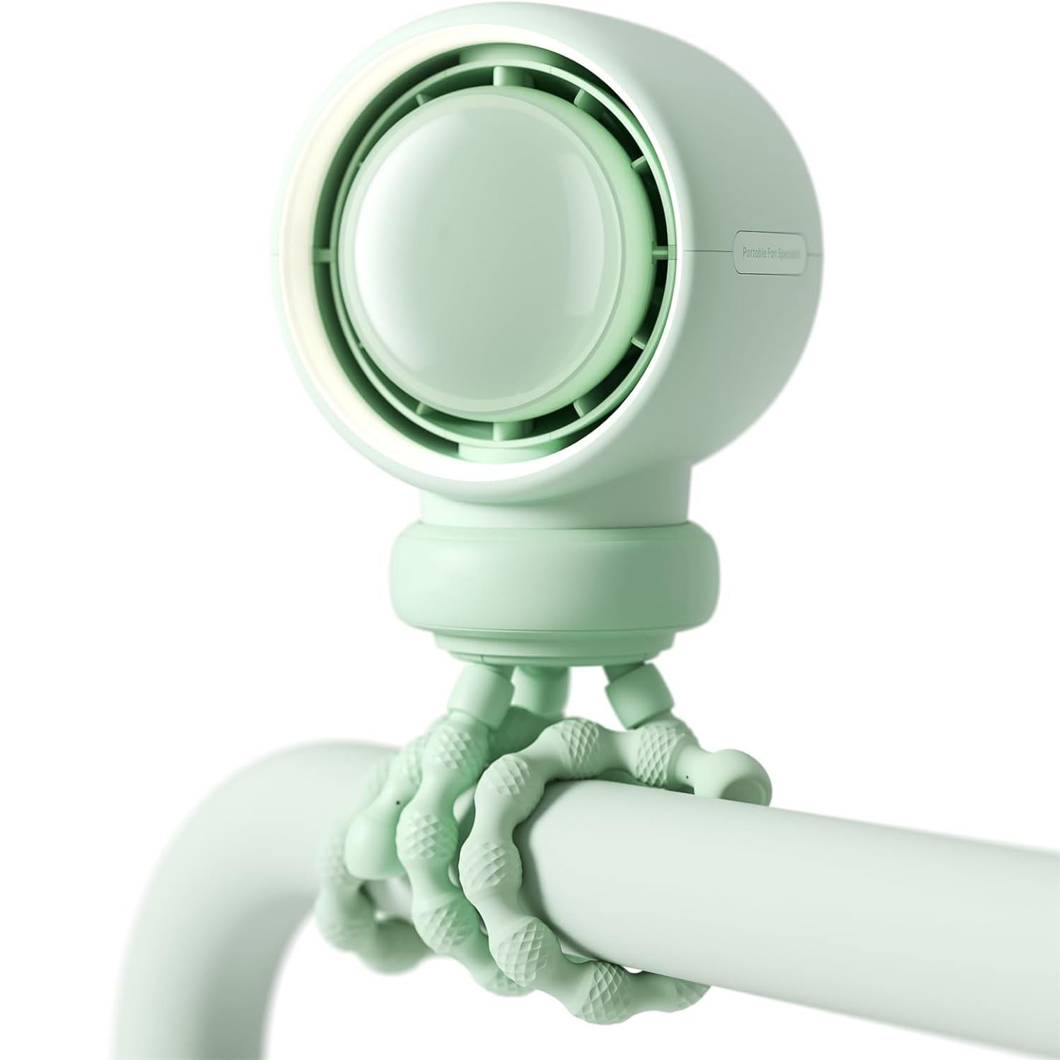 Baby Stroller Fan - Large, Safe Bladeless Fan with Night Light and Rechargeable 4000mAh Battery