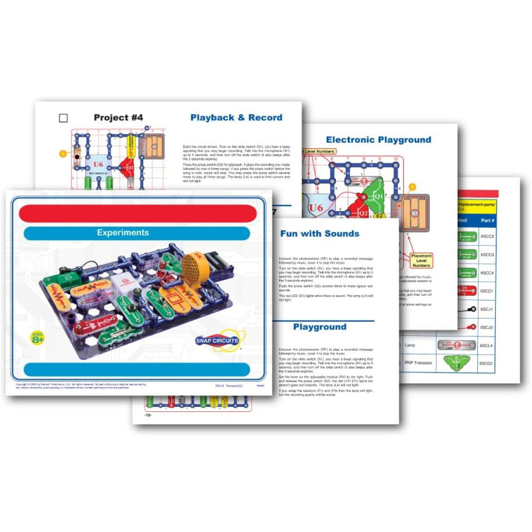 Electronics Exploration Kit – 200+ Projects with Full-Color Manual & 42 Snap Modules
