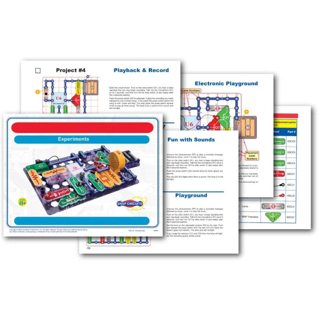 Electronics Exploration Kit – 200+ Projects with Full-Color Manual & 42 Snap Modules