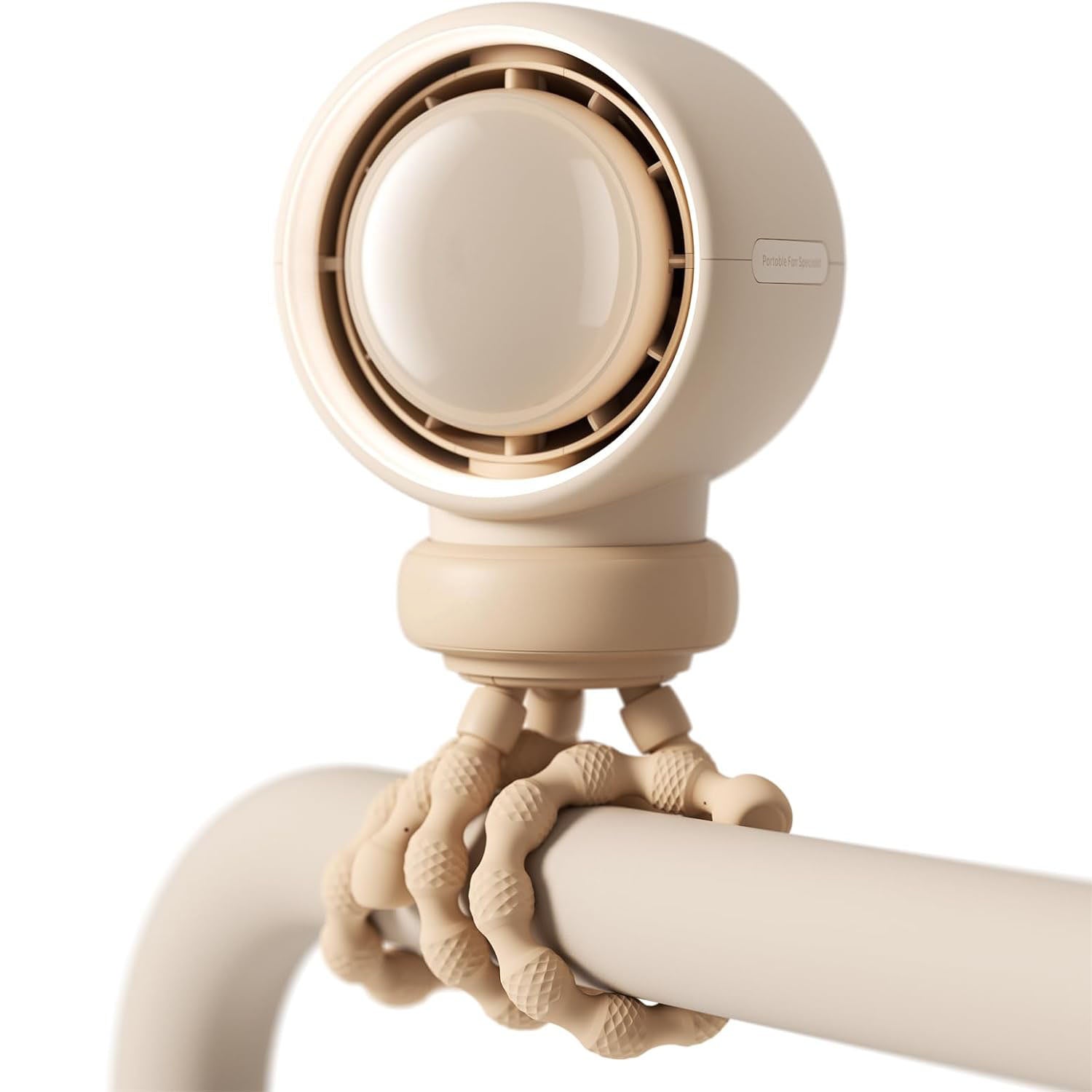 Baby Stroller Fan - Large, Safe Bladeless Fan with Night Light and Rechargeable 4000mAh Battery