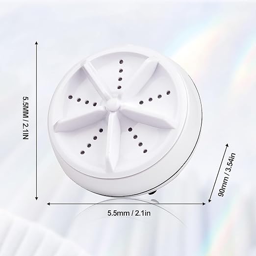 3-in-1 Mini Illuminated Ultrasonic Washing Machine