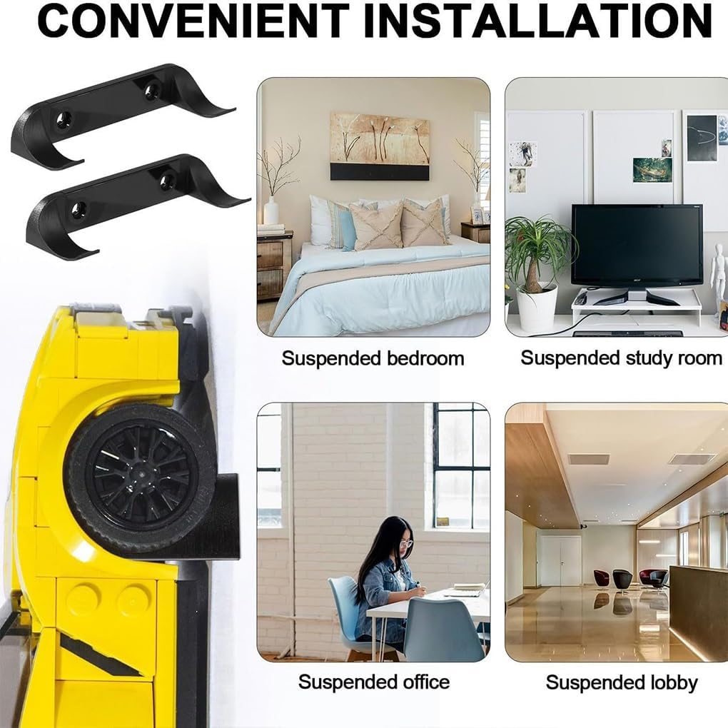 Car Model Vertical Wall Hanger | Creative Floating Display Stand | Essential for Home & Living Room